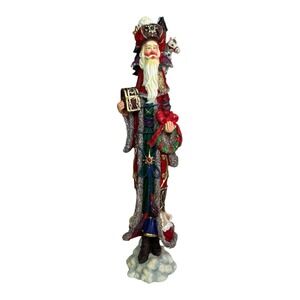 Lenox 1998 Folk Art Pencil Santa "Christmas King" Christmas Figurine Vintage